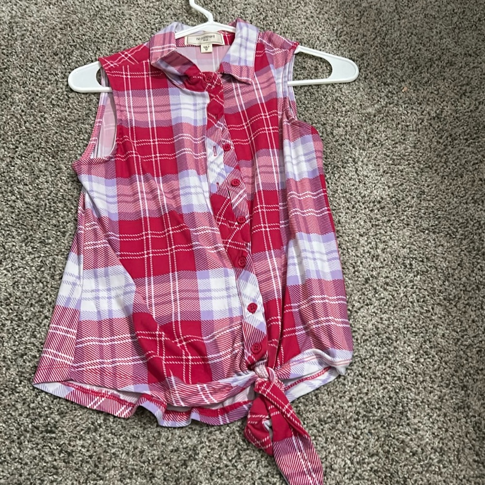 Plaid country, medium top